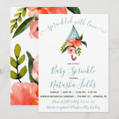 Met liefde bedreven! Umbrella Baby Sprinkle Kaart (Voorkant / Achterkant)