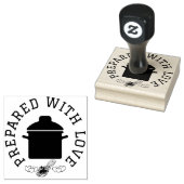 Met liefde bereid rubberstempel (Gestempeld)