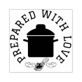 Met liefde bereid rubberstempel (Afrduk)