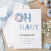 Met liefde besprenkeld donut baby shower