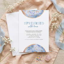 Met liefde besprenkeld donut baby shower