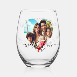 Met liefde beste oma ooit Moederdag | Foto Wijnglas Zonder Voet