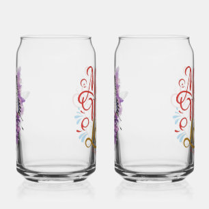 met liefde blikvorm glas