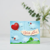 Met liefde briefkaart (Staand voorkant)