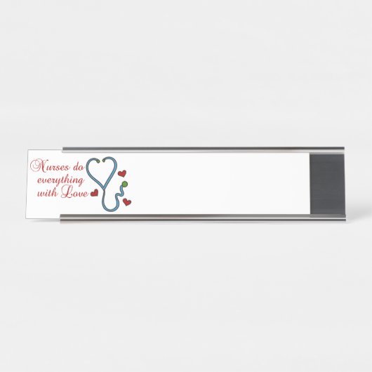 Met liefde bureau naambordje (Voorkant)