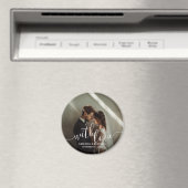 'Met Liefde' Custom Photo Wedding Favoriet Magneet (Insitu (Vaatwasser))