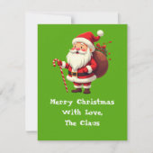 Met liefde, de Claus Note Kaart Notitiekaartje (Voorkant)