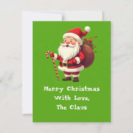 Met liefde, de Claus Note Kaart Notitiekaartje (Voorkant)