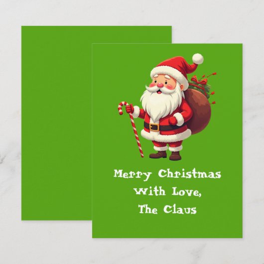 Met liefde, de Claus Note Kaart Notitiekaartje (Voorkant / Achterkant)