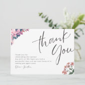 Met liefde… een hartelijke dank!، trouwkaarten kaart (Staand voorkant)