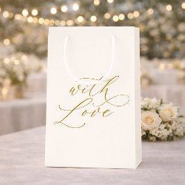 Met liefde Elegante Trouwdag Klein Cadeauzakje