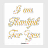 Met liefde en Bedankt ben ik u dankbaar Sticker (Vel)