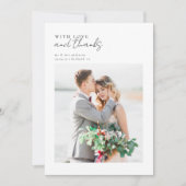 Met liefde en Bedankt Fotobruiloft (Voorkant)