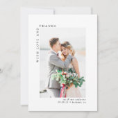 Met liefde en Bedankt Fotobruiloft (Voorkant)