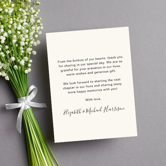 Met Liefde en Bedankt Fotocrème Bruiloft