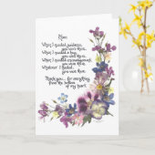 Met liefde en bedankt voor het wenskaart van mama kaart (Gele Bloem)