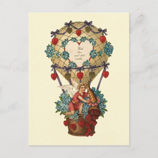 Met liefde en beste wensen Valentijn Feestdagenkaart (Voorkant)