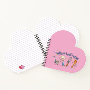 Met liefde en confetti Leuke kookgerei Notitieboek