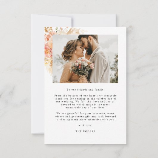 Met liefde en dankbaarheid, fotowedstrijd bedankkaart (Achterkant)