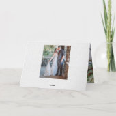 Met liefde en dankbaarheid Witte Linen Bedankkaart (Achterkant)