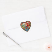 Met liefde en respect ronde sticker (Envelop)