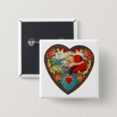Met liefde en respect vierkante button 5,1 cm (Voorkant /achterkant)