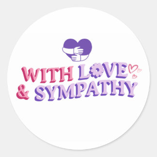 Met liefde en sympathie sticker