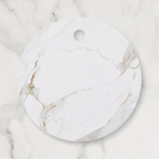 Met liefde faux gouden marmer moderne bruiloft bedankjes labels (Achterkant)