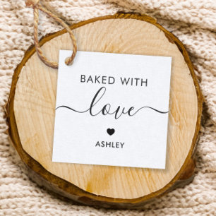 Met Liefde Gebakken Label, Thuisgemaakt Cadeau Lab Bedankjes Labels
