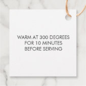 Met liefde gebakken label, zelfgemaakte cadeau lab bedankjes labels (Achterkant)