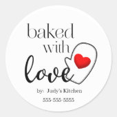 Met Liefde Gebakken Sticker (Voorkant)