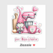 Met liefde gebakken uit de keuken van iedereen sticker (Vel)