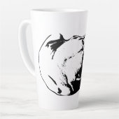 Met liefde geclaimd latte mok (Linkerhoek)