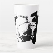 Met liefde geclaimd latte mok (Voorkant)