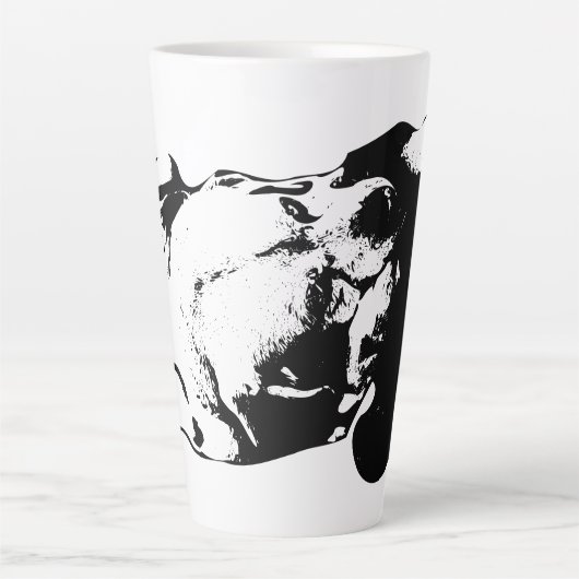 Met liefde geclaimd latte mok (Voorkant)