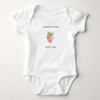 Met liefde gekweekt - Waterverf Aardbei -