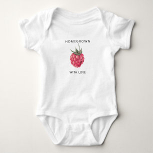Met liefde gekweekt - Waterverf Framboos - Romper