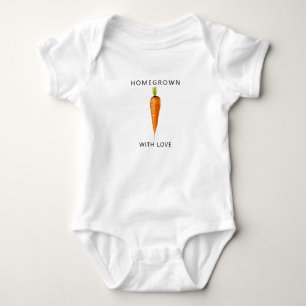 Met liefde gekweekt - Waterverf WORTEL - Romper