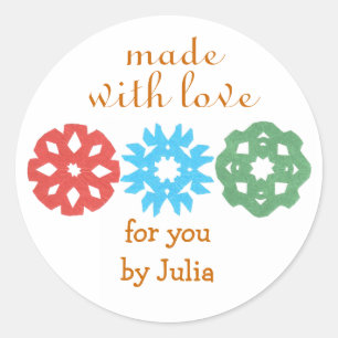 "Met Liefde Gemaakt" cadeaulaat sticker