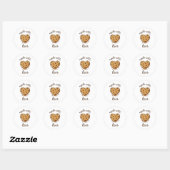 Met Liefde Gemaakt Cookie Label Sticker | Thuisgem (Vel)