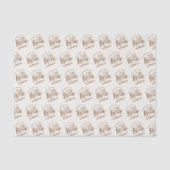 Met Liefde Gemaakt door Naam Script Brown Tissuepapier (Voorkant)