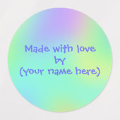 Met liefde gemaakt door persoonlijke labels (Design 1)