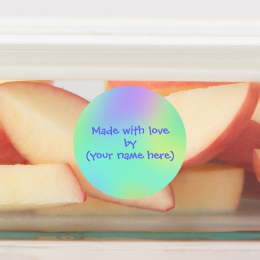 Met liefde gemaakt door persoonlijke labels (Aangebracht)