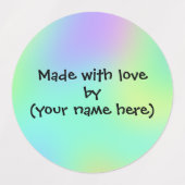 Met liefde gemaakt door persoonlijke labels (Design 1)