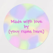 Met liefde gemaakt door persoonlijke labels (Design 1)