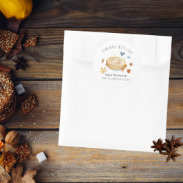 Met Liefde Gemaakt | Friendsgiving Thanksgiving Ronde Sticker