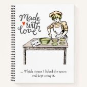 Met liefde gemaakt | Funny Recipe Notitieboek (Voorkant)