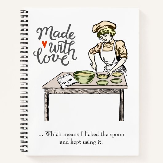 Met liefde gemaakt | Funny Recipe Notitieboek (Voorkant)