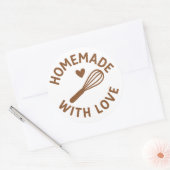 Met Liefde Gemaakt – Garde & Hart Ronde Sticker (Envelop)