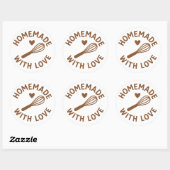 Met Liefde Gemaakt – Garde & Hart Ronde Sticker (Vel)